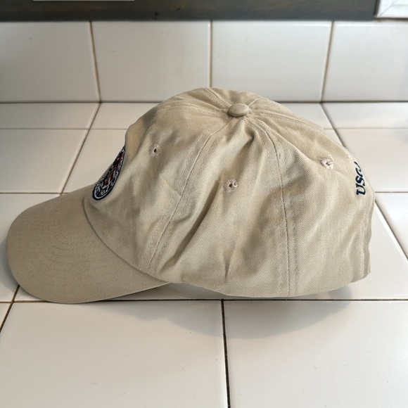 2005 US Open Pinehurst No. 2 USHA Golf Baseball Adjustable Hat Cap beige - Picture 2 of 6